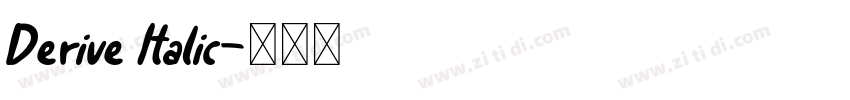 Derive Italic字体转换
